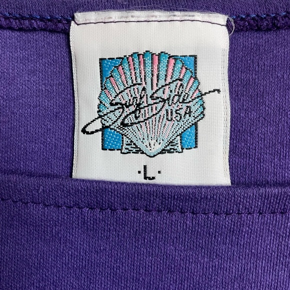 Vintage 80s retro rare Fuzz balls ADORABLE purple graphic tee - Picture 11 of 17